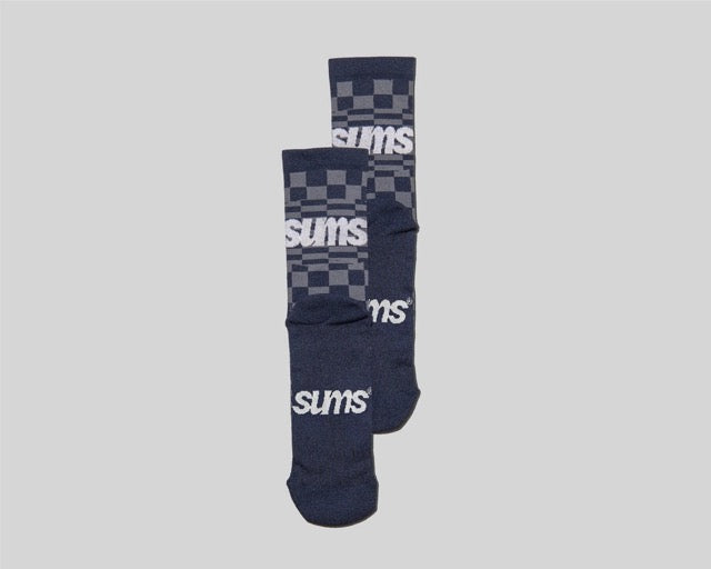 Sums Checkers sock - Dark