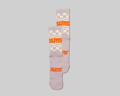 Sums Checkers sock - Cream