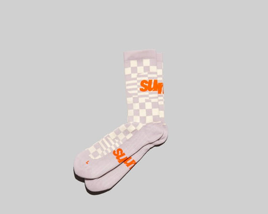 Sums Checkers sock - Cream