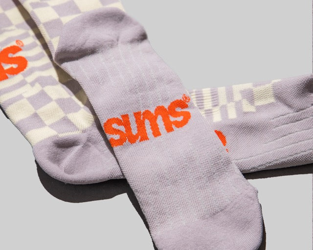 Sums Checkers sock - Cream