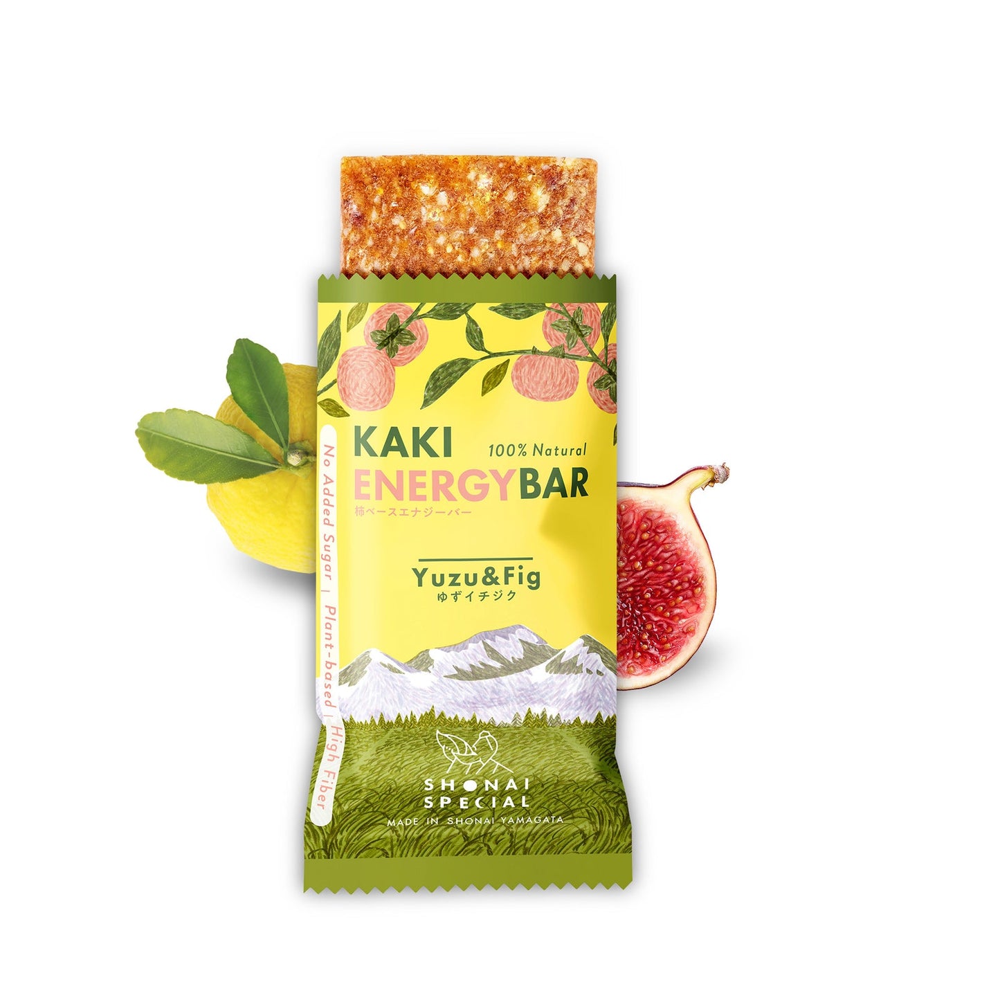 Shonai Special Kaki Energy Bar - Yuzu & Fig (12 Bars)