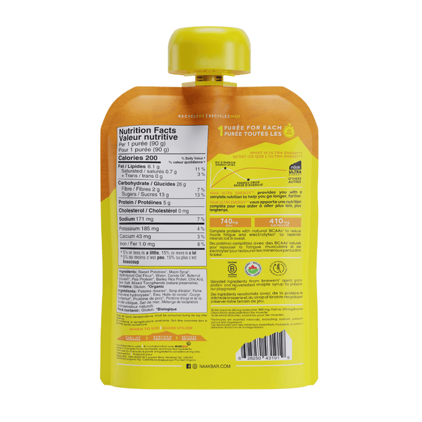 Näak Energy Puree - Sweet Potatoes Butternut Squash (6 Purees)